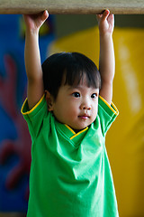 Image showing Asian Chinese Little Girl Gymnastic