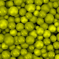 Image showing Abstract vector background with various balls. Spheric pattern. 