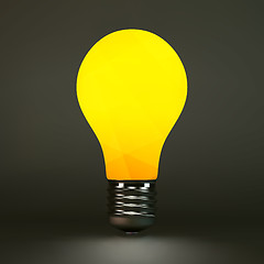 Image showing Lightbulb idea symbol. 3d vector illustration. 