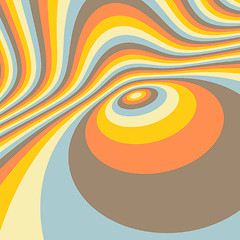 Image showing Abstract swirl background. Pattern with optical illusion. 