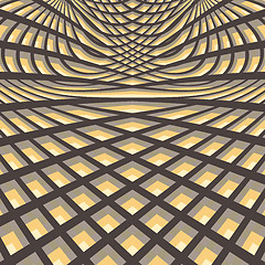 Image showing Abstract swirl background. Pattern with optical illusion. 