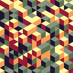 Image showing Abstract 3d geometrical background. Mosaic. Vector illustration.