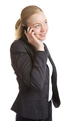 Image showing Business Woman Talking On Cell Phone