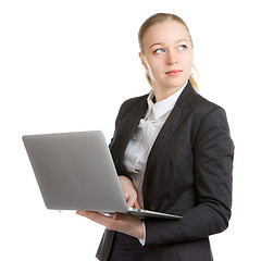 Image showing Business Woman With Laptop