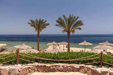 Image showing Beach at the luxury hotel, Sharm el Sheikh, Egypt