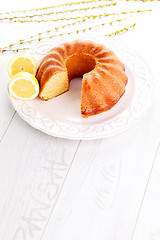 Image showing lemon cake