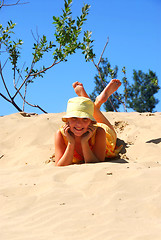 Image showing Girl beach