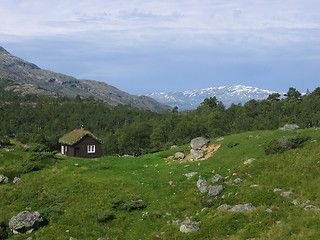 Image showing Old distant farm