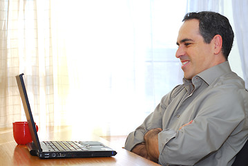 Image showing Man with laptop