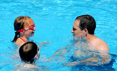 Image showing Family fun pool