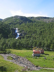 Image showing Old distant farm