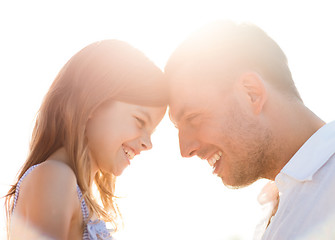 Image showing happy father and child girl having fun