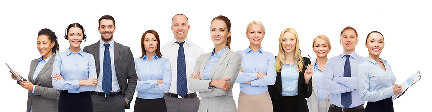 Image showing group of happy businesspeople