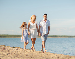 Image showing happy family at the seaside