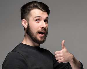 Image showing portrait of handsome young smiling man