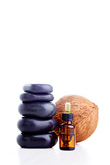 Image showing coconut essential oil