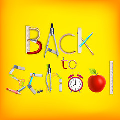 Image showing Back to school background. EPS 10