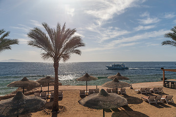 Image showing Beach at the luxury hotel, Sharm el Sheikh, Egypt