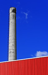 Image showing Factory with chimney