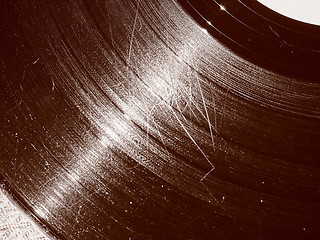 Image showing Retro look Scratched record