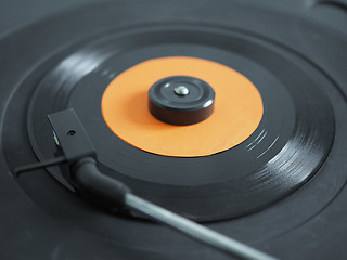 Image showing Vinyl record on turntable