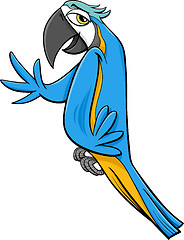 Image showing macaw parrot cartoon illustration