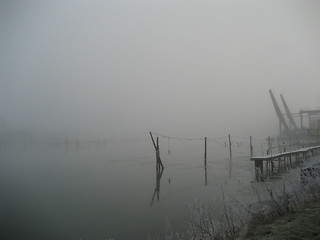 Image showing Cold winter morning with fog, Norway