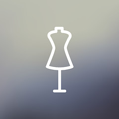 Image showing Mannequin thin line icon