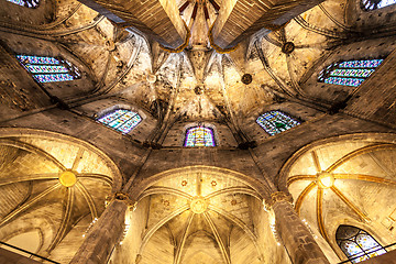 Image showing Gothic church interior