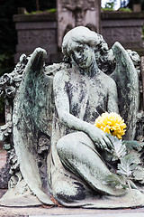 Image showing Old Cemetery statue