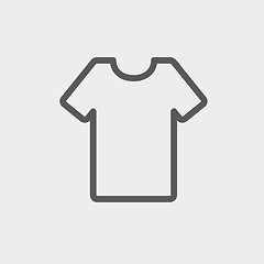 Image showing T-shirt thin line icon