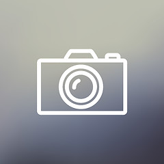 Image showing Camera thin line icon