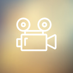 Image showing Cinematography thin line icon