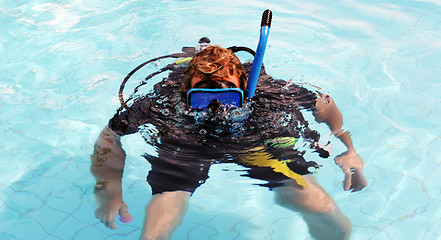 Image showing Happy scuba