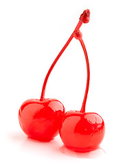 Image showing red cherries