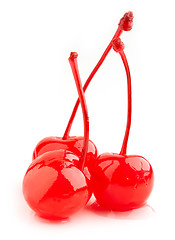 Image showing red cherries