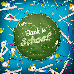 Image showing Back to school background. EPS 10