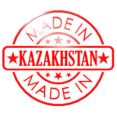 Image showing Made in Kazakhstan red seal