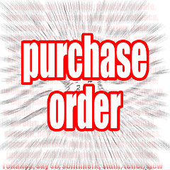 Image showing Purchase order word cloud