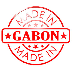 Image showing Made in Gabon red seal