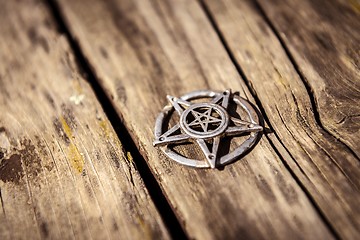 Image showing Pentagram closeup photo