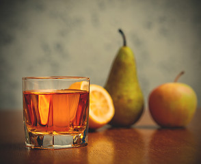 Image showing fruit juice in glass