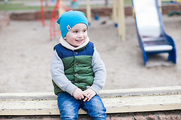 Image showing Little boy on playground