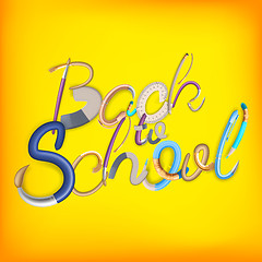 Image showing Back to school background. EPS 10