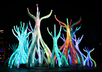 Image showing The looming Arclight structures at Vivid Sydney