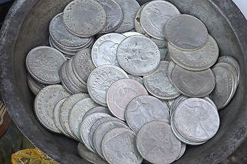 Image showing Silver Dollar Coins