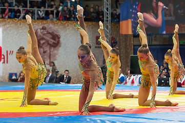 Image showing Russian national gymnastics aesthetic team