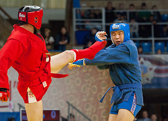 Image showing Ikram Aliskerov (R) vs Jeon Yong jun (B)