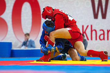 Image showing Kanzhanov B. (R) vs Umbayev N. (B)