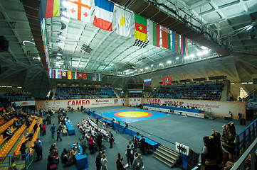 Image showing Stadium Druzhba in wide angle view